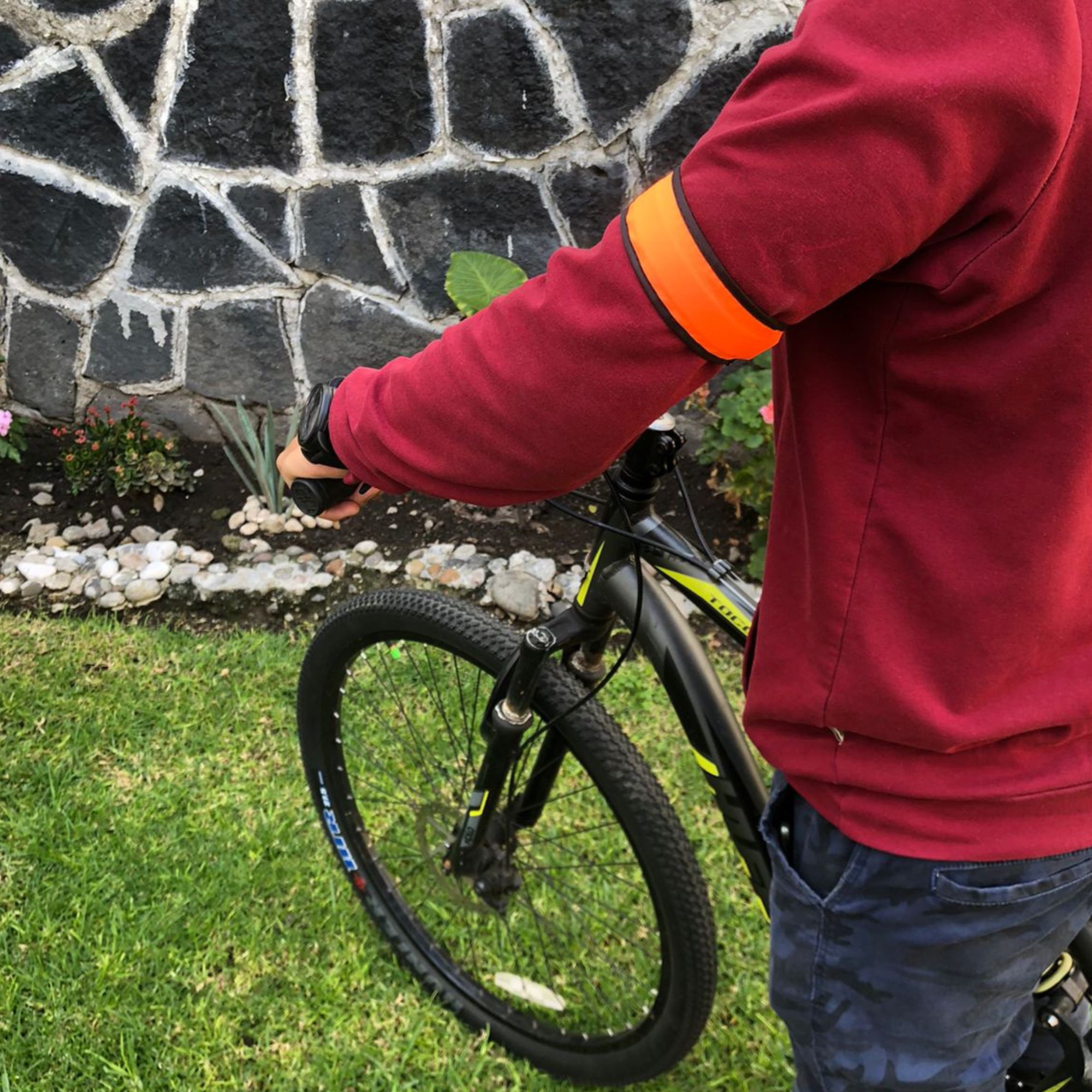 Foto 7 | Brazalete Bicycle LED Naranja Ultra brillantes para Visibilidad Nocturna