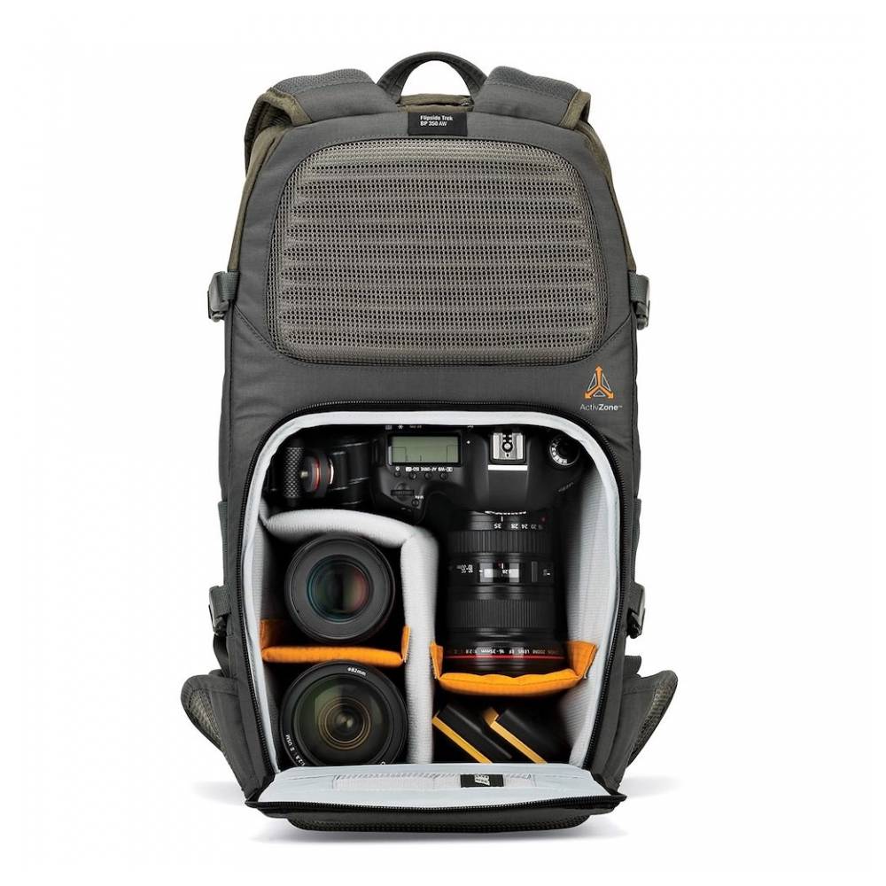 Foto 3 pulgar | Mochila para Cámara Fotográfica Lowepro Flipside Trek Bp 350 color Gris con Divisores Ajustables