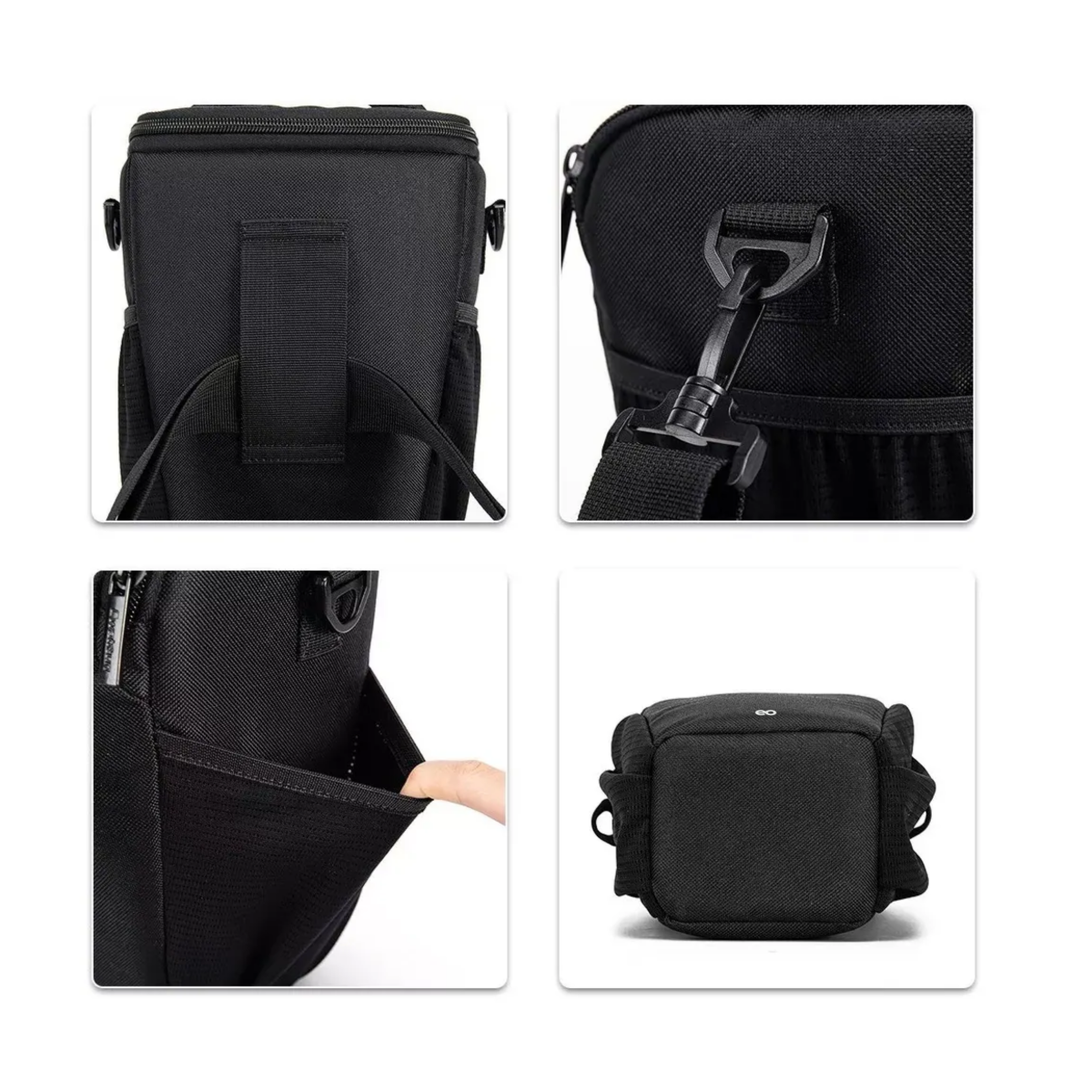 Foto 3 pulgar | Language Mochila Para Camara Fotografica Funda Contra Agua Eo Safe Imports Esi-3542-1 Negro