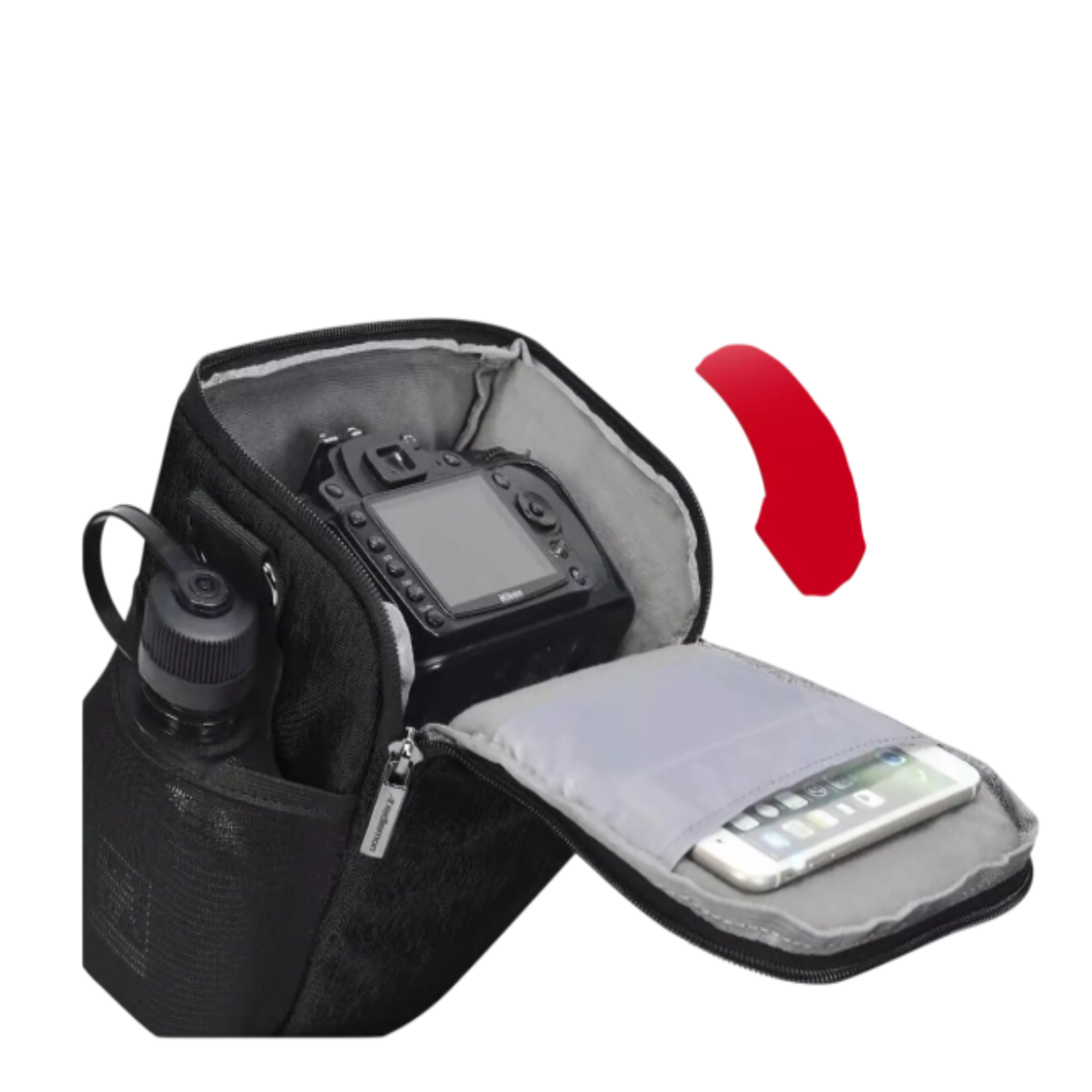 Foto 4 pulgar | Mochila Para Cámara Belug  Fotográfica Profesional, Bandolera, Negro