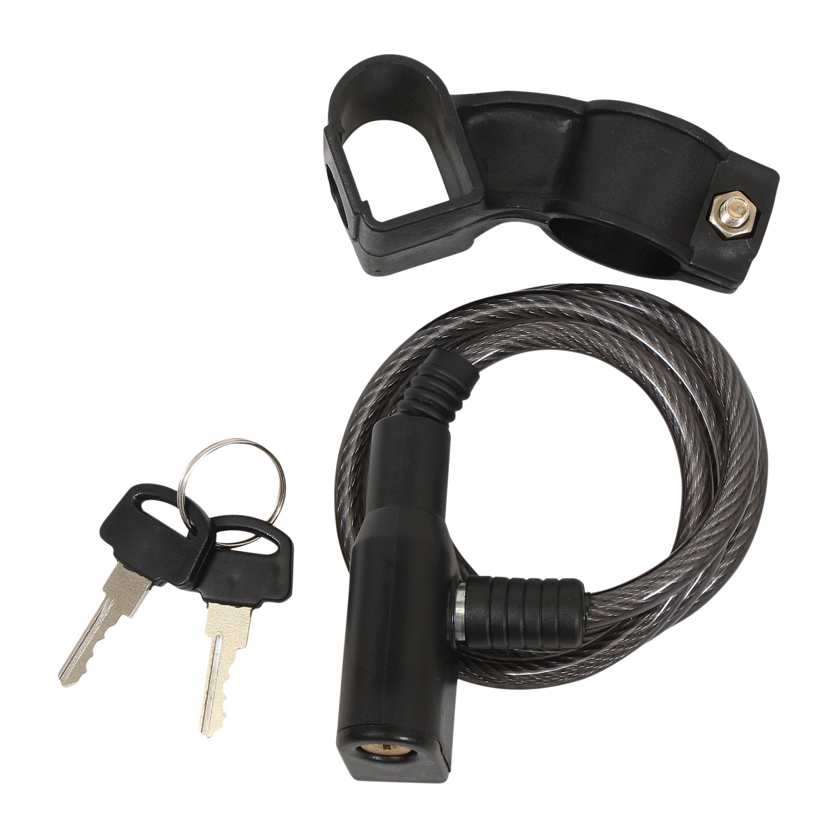 Foto 2 pulgar | Cable Candado Flexible con Llaves marca Mikel´s modelo C-1690 color Negro (90 Cms)