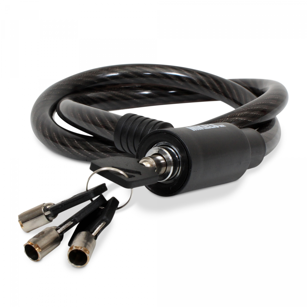 Foto 4 pulgar | Cable Candado Flexible con Llaves marca Mikel´s modelo C-1690 color Negro (90 Cms)