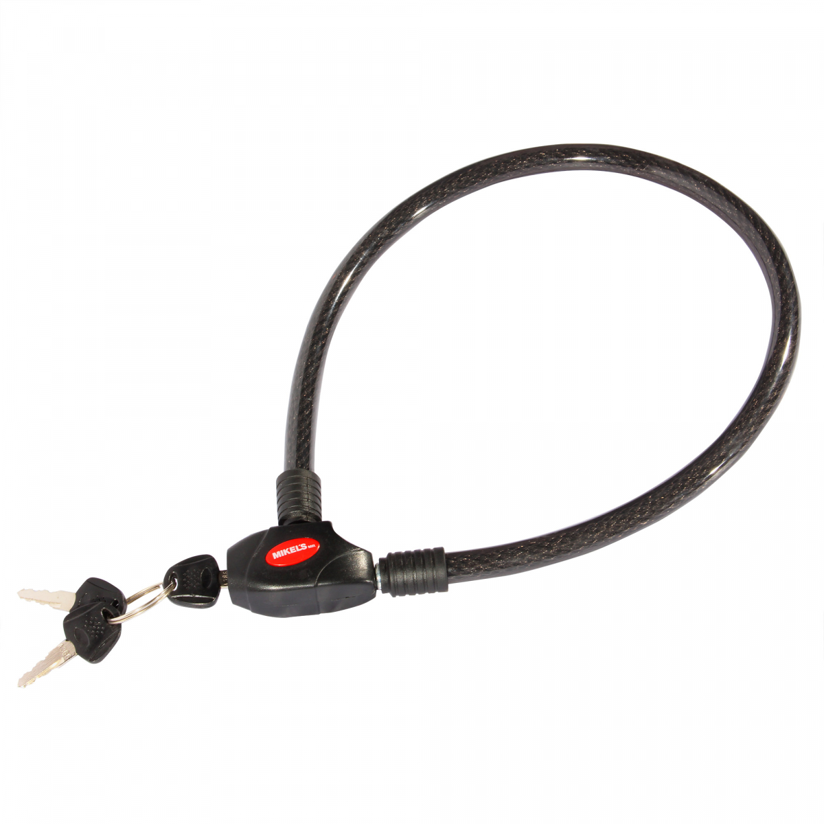 Cable Candado Flexible Mikel´s C-1880 color Negro (80 cm)