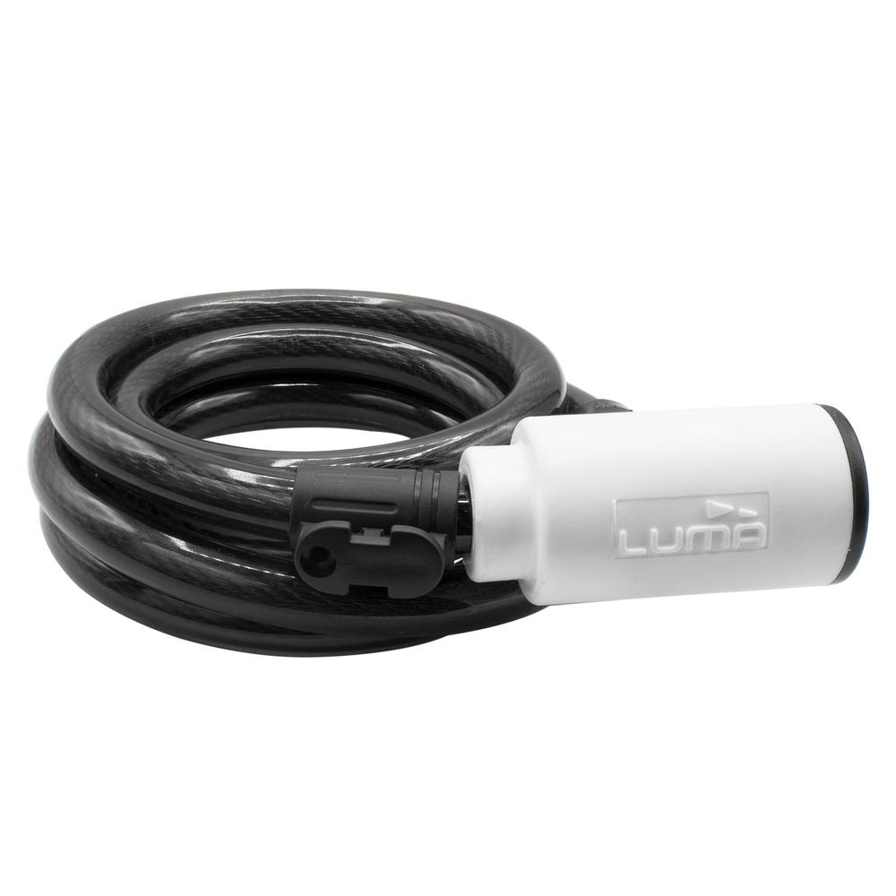 Candado Espiral para Bicicleta Luma 7335 color Negro 150cmx12mm S:3/10