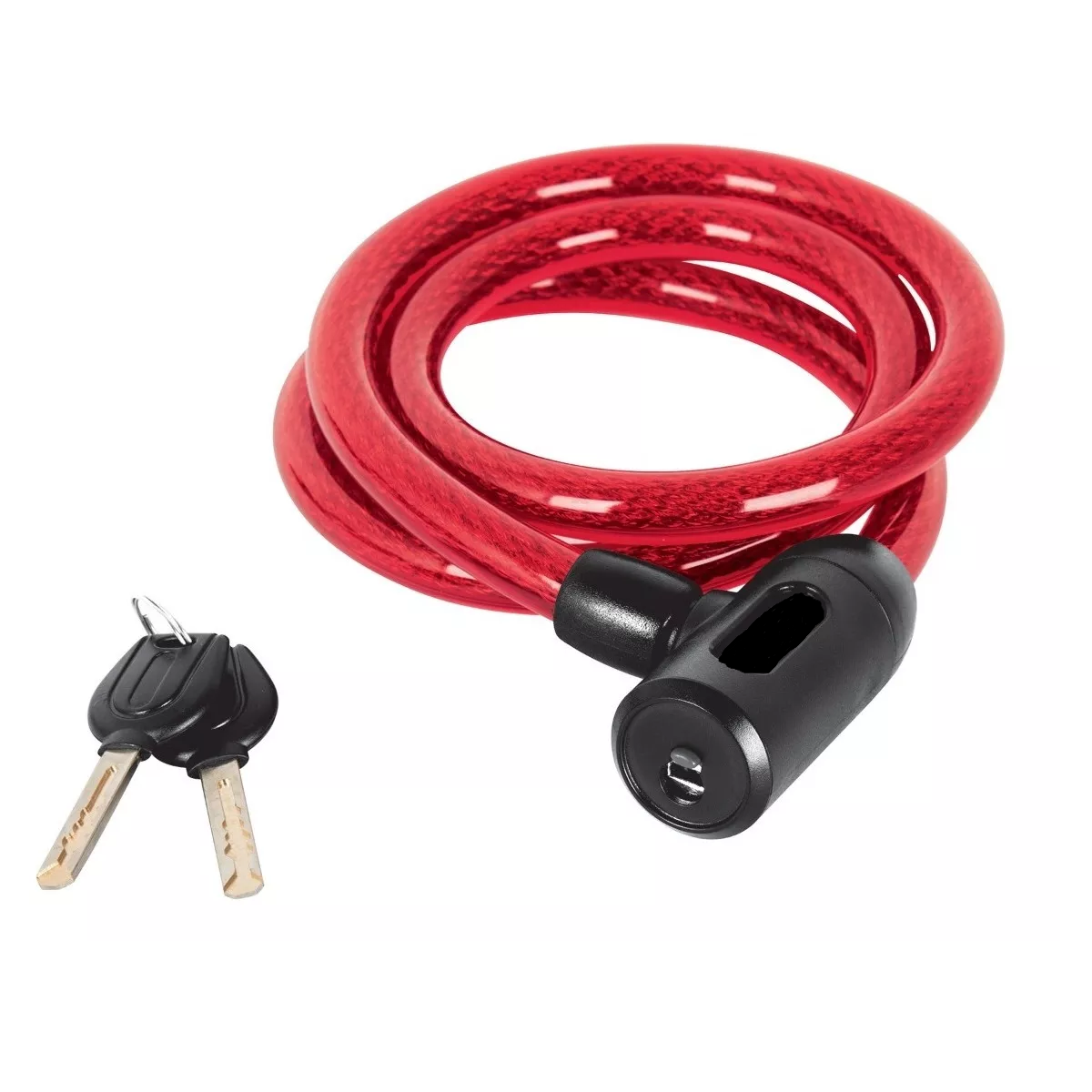 Candado De Clave Con Llave Para Bicicleta Eo Safe Imports Esi-10630 Rojo