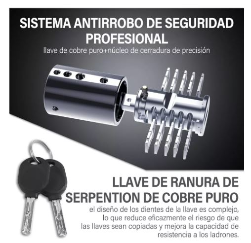 Foto 4 pulgar | Candado Alta Seguridad Tipo U para Bicicleta