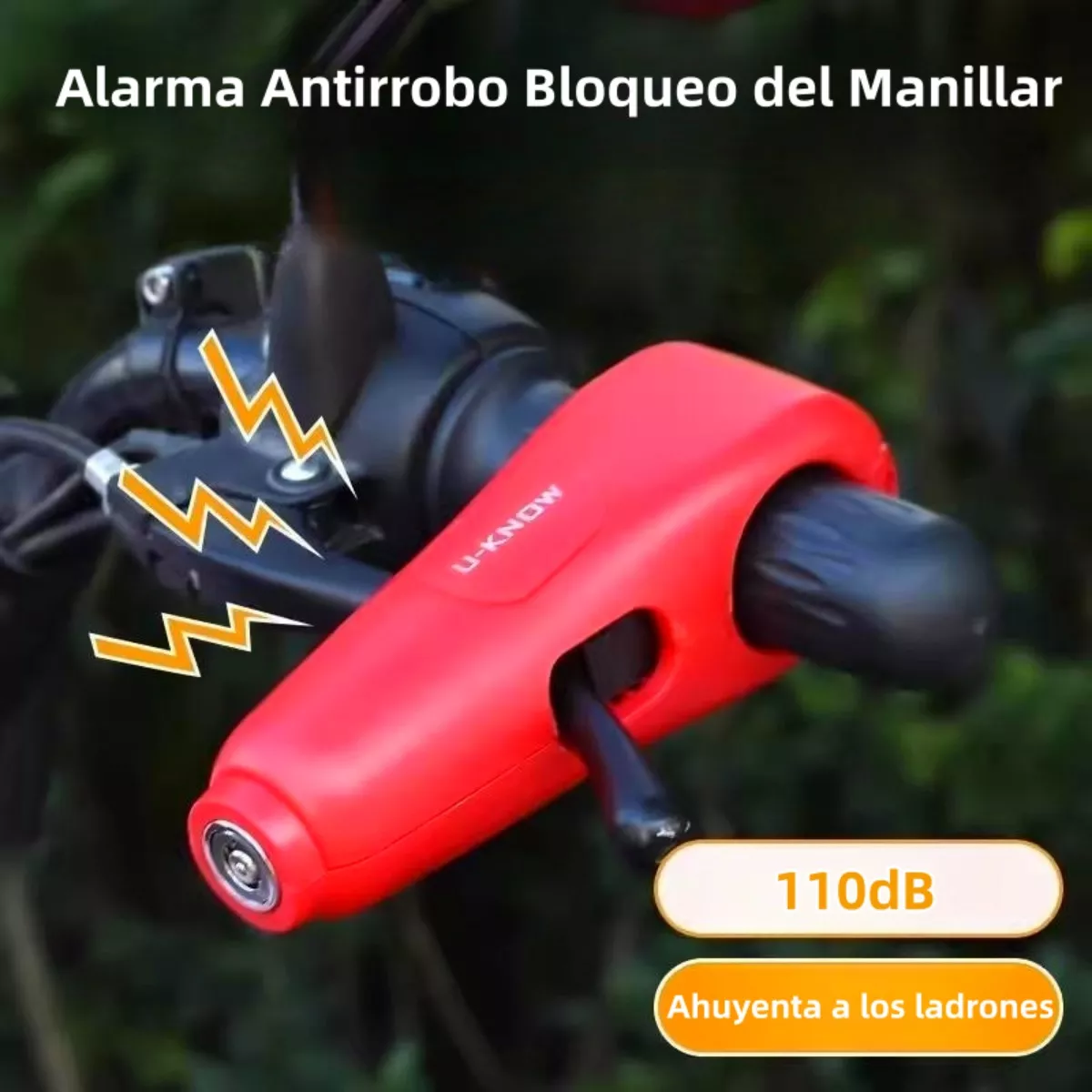 Foto 3 pulgar | Alarma Motocicleta Freno Impermeable Acelerador Candado Eo Safe Imports Esi-13760 Rojo