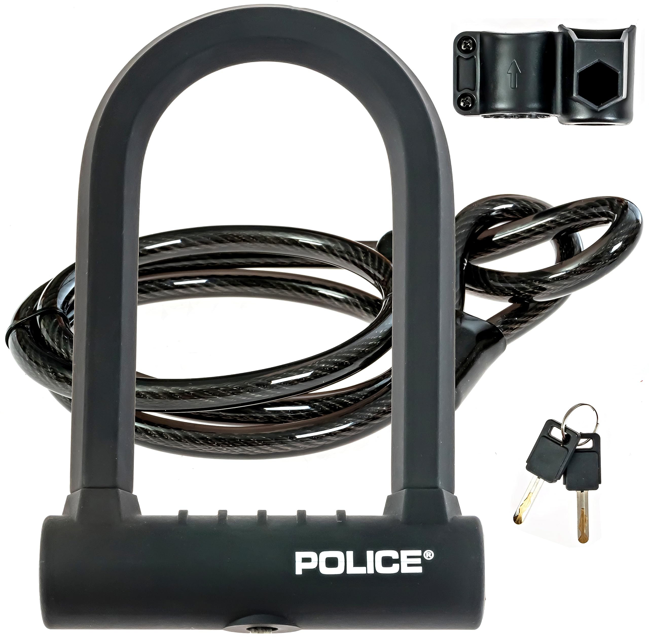 Foto 2 pulgar | Candado Para Bicicletas Police U-lock Con Llave Para Bicicletas Y Patinetes - Venta Internacional.