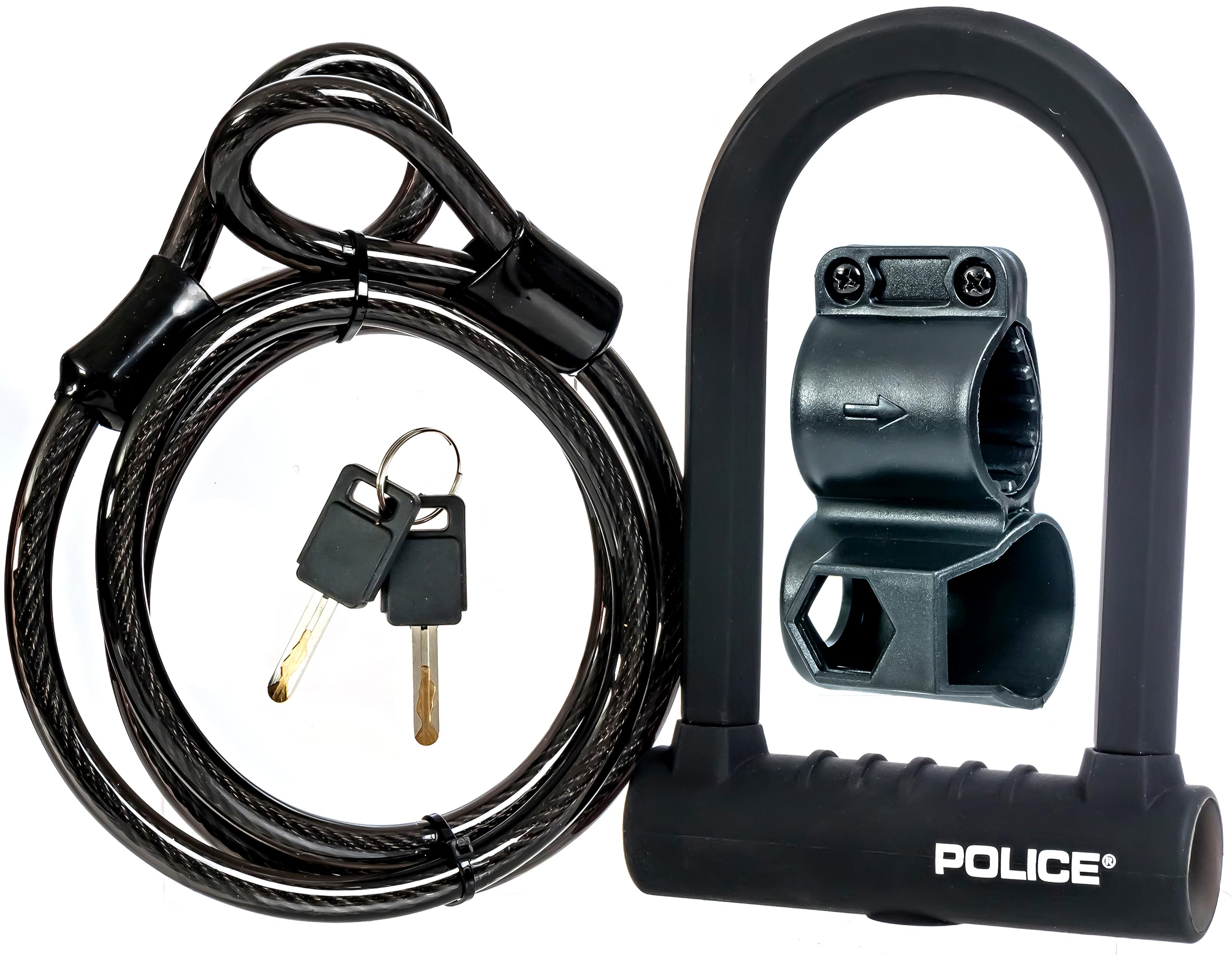 Foto 3 pulgar | Candado Para Bicicletas Police U-lock Con Llave Para Bicicletas Y Patinetes - Venta Internacional.