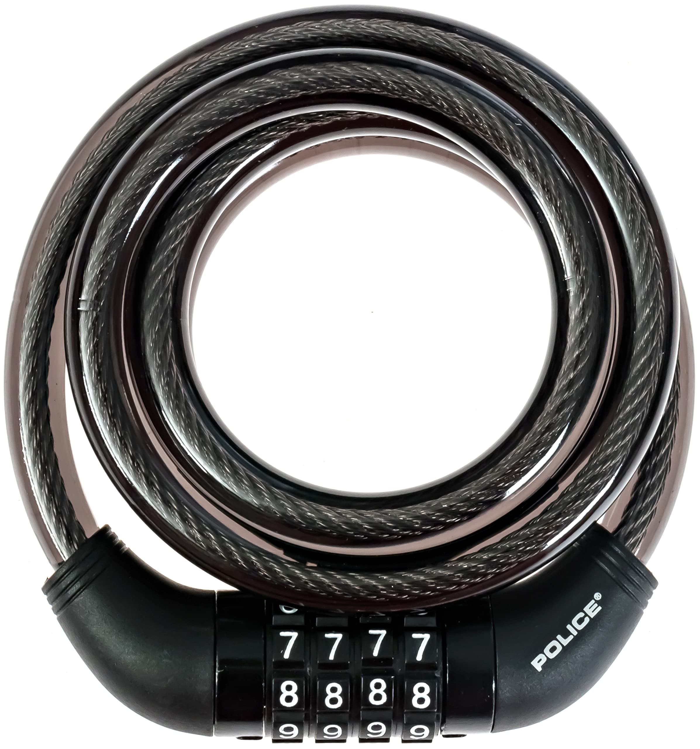 Cable De Candado Para Bicicleta Police Combination Para Exteriores De 1,5 M - Venta Internacional. $635