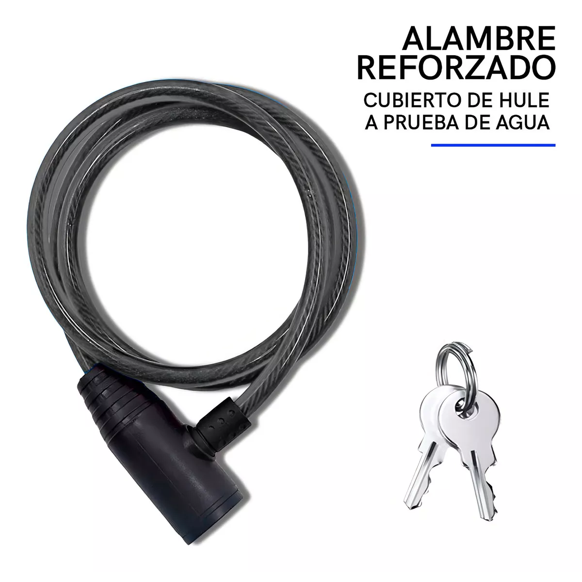 Foto 3 pulgar | Cadena De Seguridad Antirrobo Con Doble Llave 63cm Eo Safe Imports Esi-16818 Negro