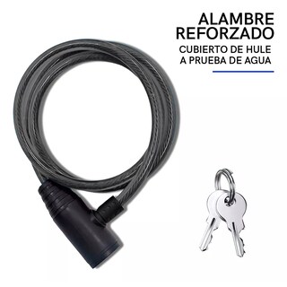 Foto 2 | Cadena De Seguridad Antirrobo Con Doble Llave 63cm Eo Safe Imports Esi-16818 Negro