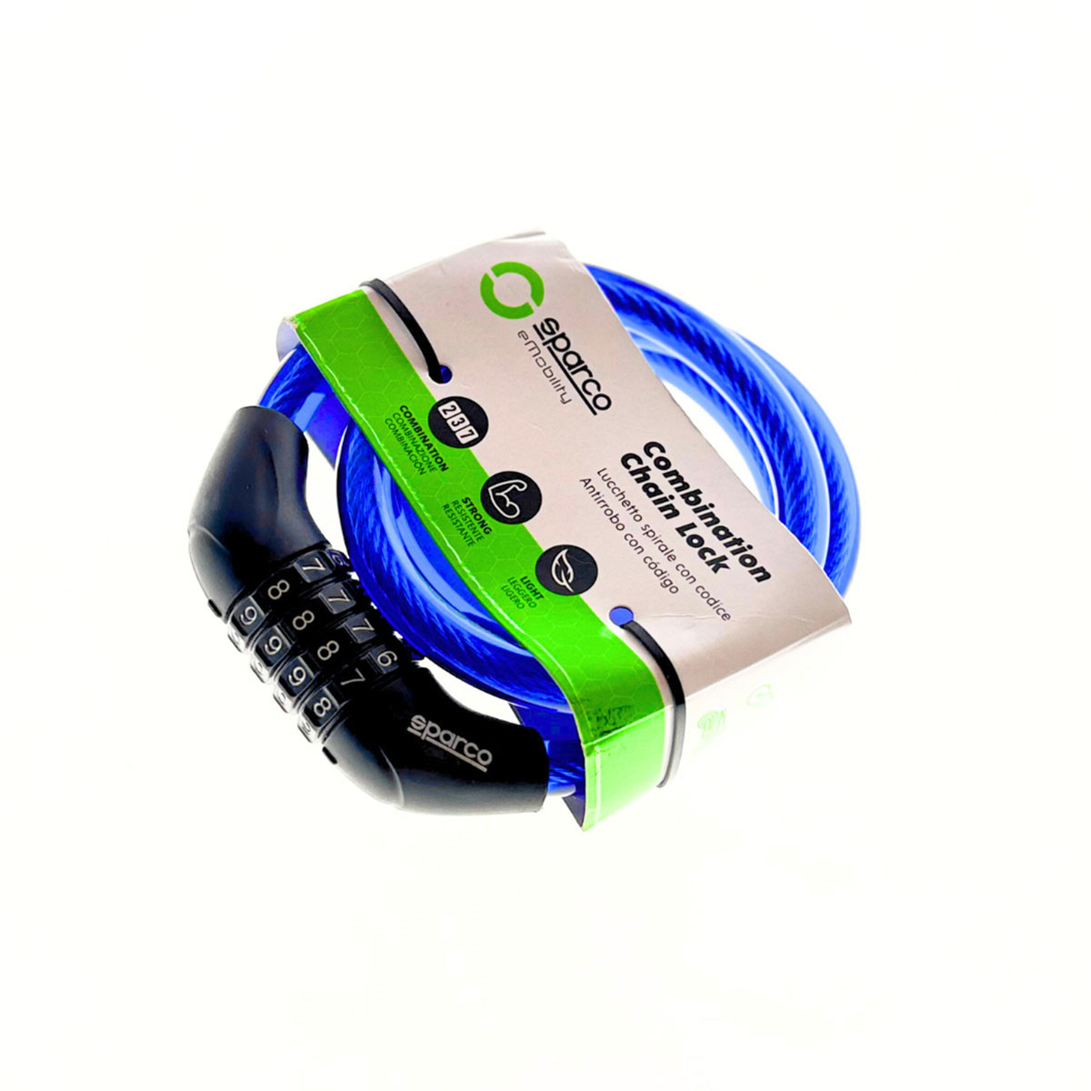 Foto 4 pulgar | Candado Sparco Se804bl Para Bicicleta Ligero Y Seguro