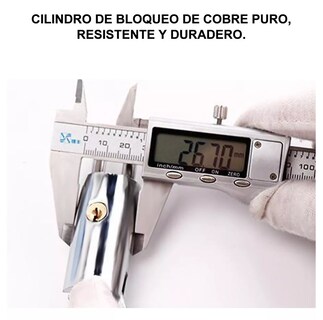 Foto 3 | Cerradura De Cadena Lab.g Antirrobo Para Bicicleta Y Motocicleta Negro