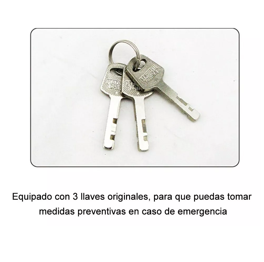 Foto 5 pulgar | Cerradura De Cadena Lab.g Antirrobo Para Bicicleta Y Motocicleta Negro