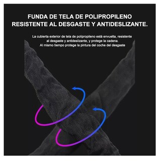 Foto 5 | Cerradura De Cadena Lab.g Antirrobo Para Bicicleta Y Motocicleta Negro