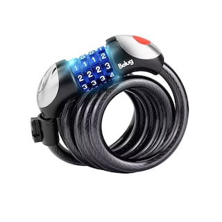 Foto 1 | Candado De Cable Candado Cadena Seguridad Para Bici O Moto Belug Negro
