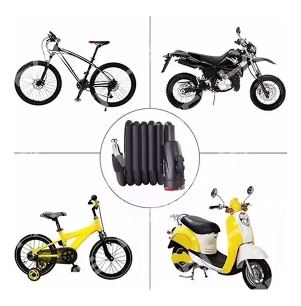 Foto 2 | Candado para Bicicleta Eo Safe Imports 3 Piezas