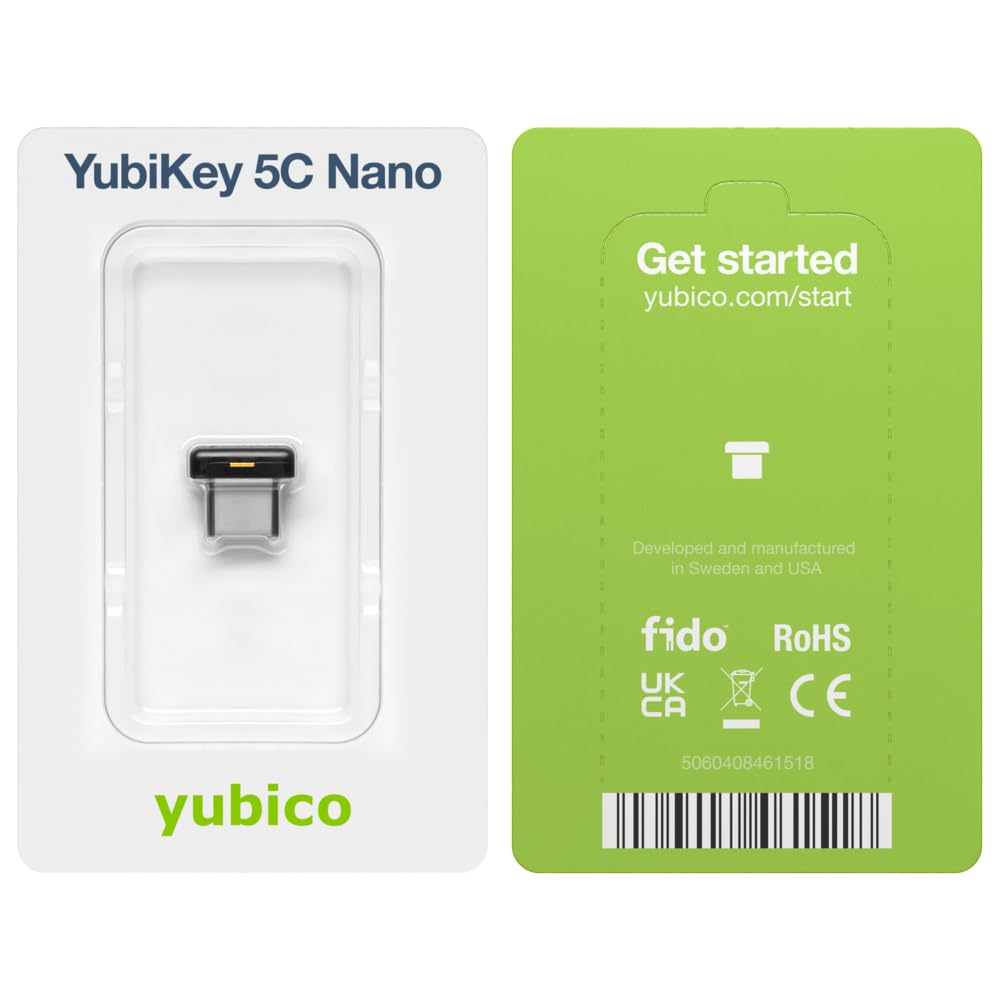 Foto 7 pulgar | Llave De Seguridad Yubico Yubikey 5c Nano 2fa Con Certificación Usb-c Fido - Venta Internacional.