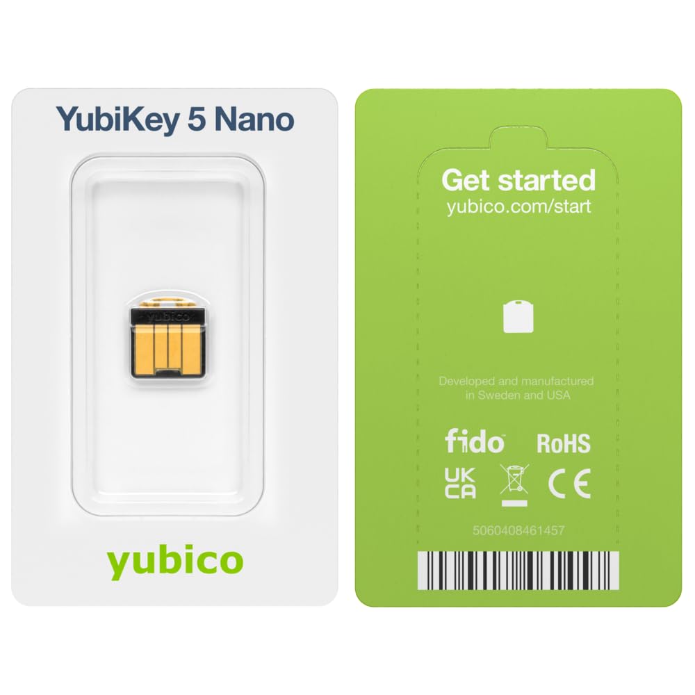 Foto 6 | Llave De Seguridad Yubico Yubikey 5 Nano 2fa Usb-a Certificada Fido - Venta Internacional.