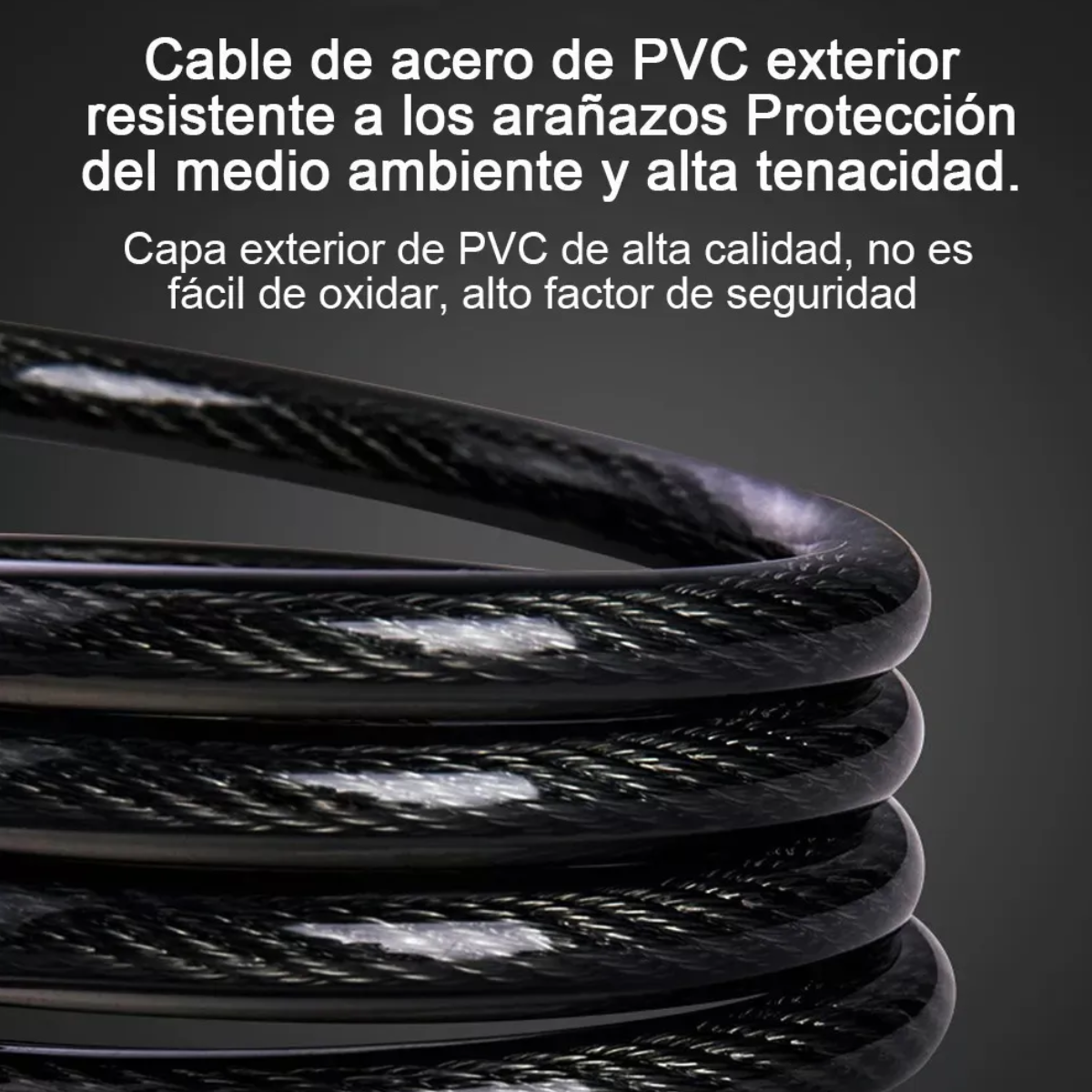 Foto 4 | Candado Cadena Reforzado Alta Seguridad 120 Cm Lab.g Negro