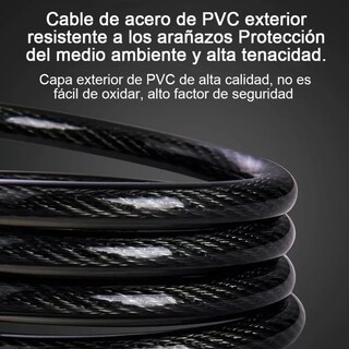 Foto 4 | Candado Cadena Reforzado Alta Seguridad 120 Cm Lab.g Negro