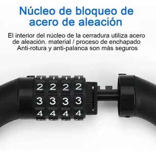 Foto 5 | Candado Cadena Reforzado Alta Seguridad 120 Cm Lab.g Negro
