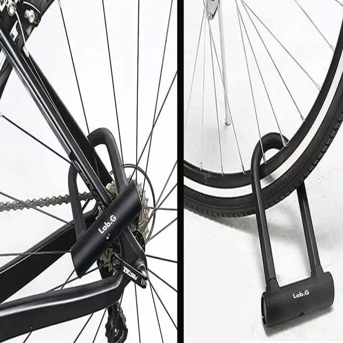 Foto 5 | Candado Rigido Tipo U Para Bicicleta Motocicleta+1.2 M Cable Lab.g Negro