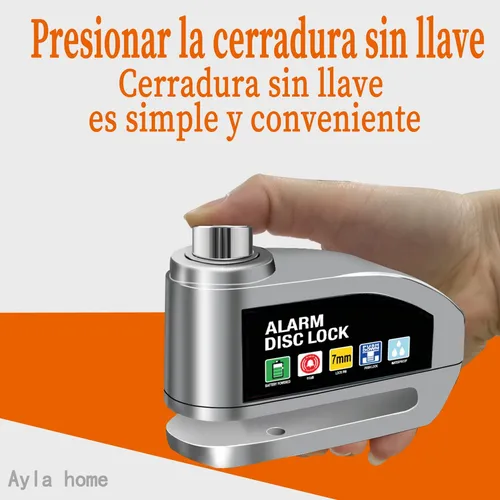 Foto 3 | Candado De Disco Xtellar Para Moto Con Alarma 120db