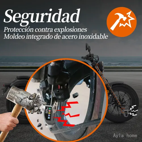 Foto 5 pulgar | Candado De Disco Xtellar Para Moto Con Alarma 120db