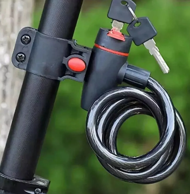 Foto 3 | Xtellar Candado Con Cadena De Acero De Seguridad Premium Para Bicicleta O Moto De 1.2m