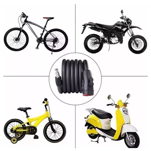 Foto 4 | Xtellar Candado Con Cadena De Acero De Seguridad Premium Para Bicicleta O Moto De 1.2m