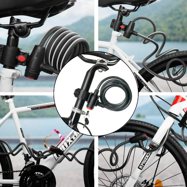 Foto 5 pulgar | Xtellar Premium Candado Cadena De Seguridad Antirrobo Para Bicicleta Reforzado