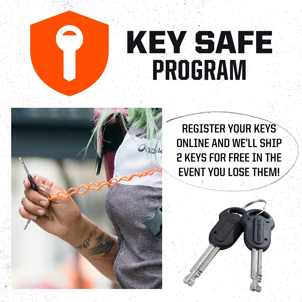Foto 7 pulgar | Bicicleta U-lock Kryptonite Keeper Estándar Con Cable De Acero Negro - Venta Internacional.