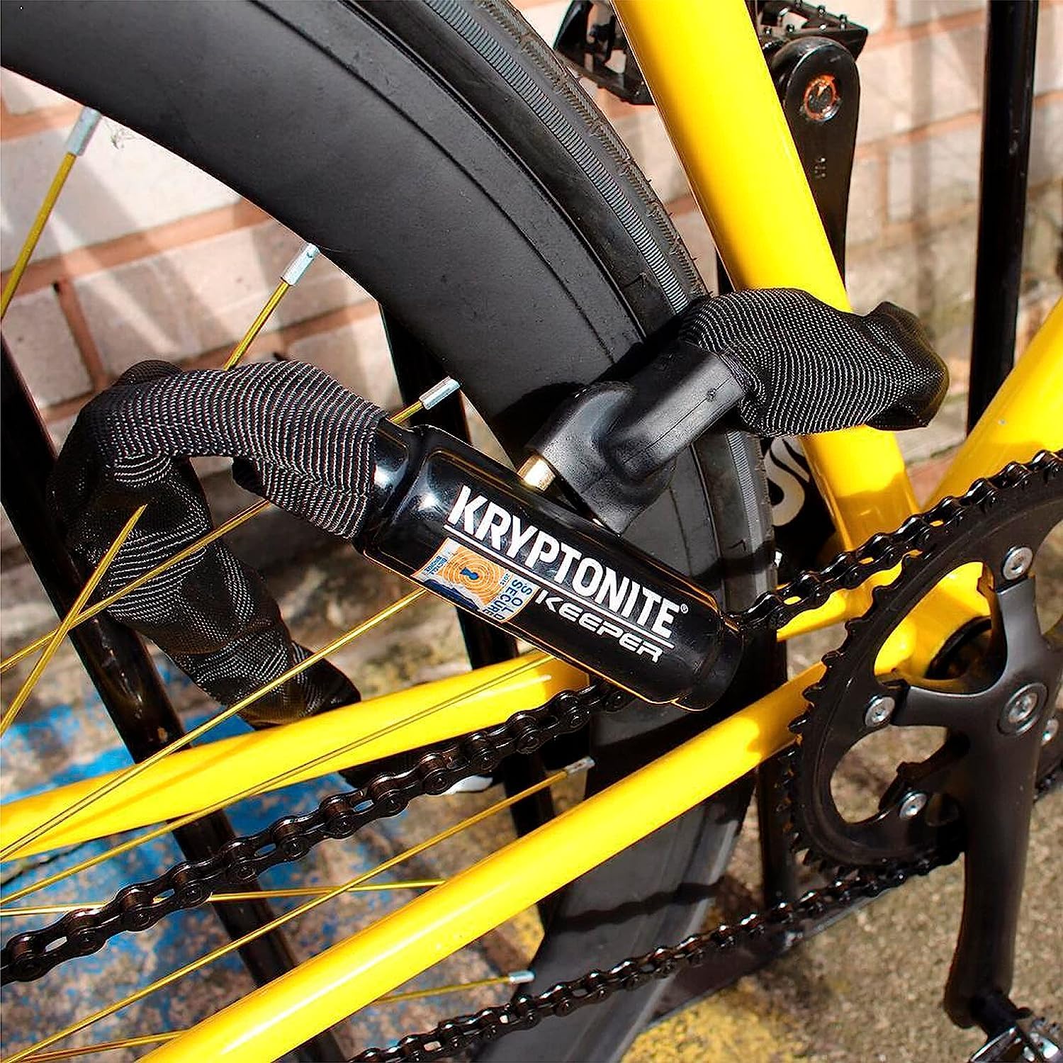 Foto 4 pulgar | Cadena Para Bicicleta Kryptonite Keeper 585 Heavy Duty 85 Cm  Color Negro - Venta Internacional.