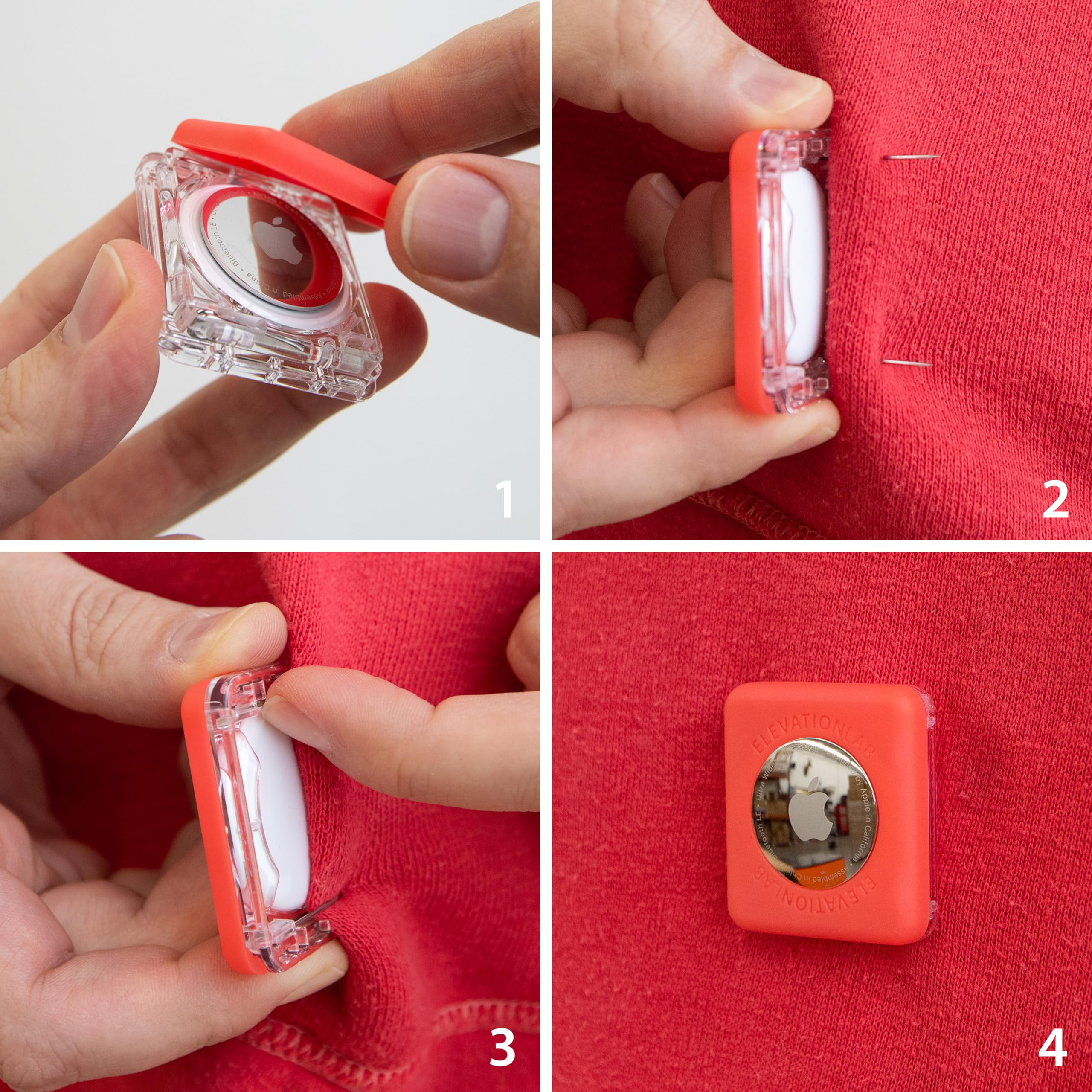 Foto 7 | Pin De Seguridad Doble Airtag Holder Elevation Lab Tagvault Airtag - Venta Internacional.