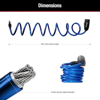 Foto 6 | Cables Master Lock 8127tri Para Candado Para Bicicleta Paquete De 3 Unidades Con Llave - Venta Internacional.