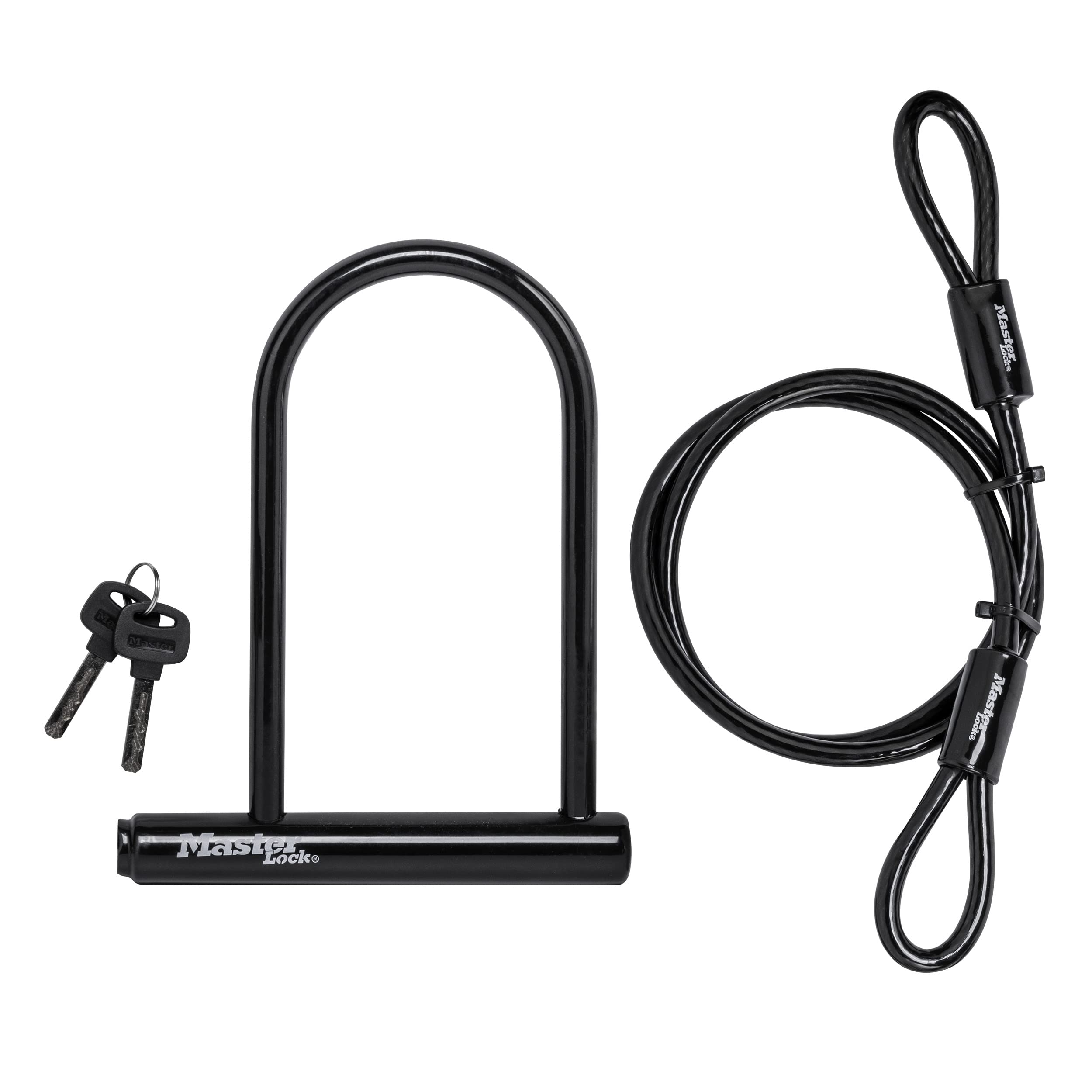 Foto 2 pulgar | Candado Bike Lock Master Lock 7.25 U Con Cable En Forma De Bucle - Venta Internacional.