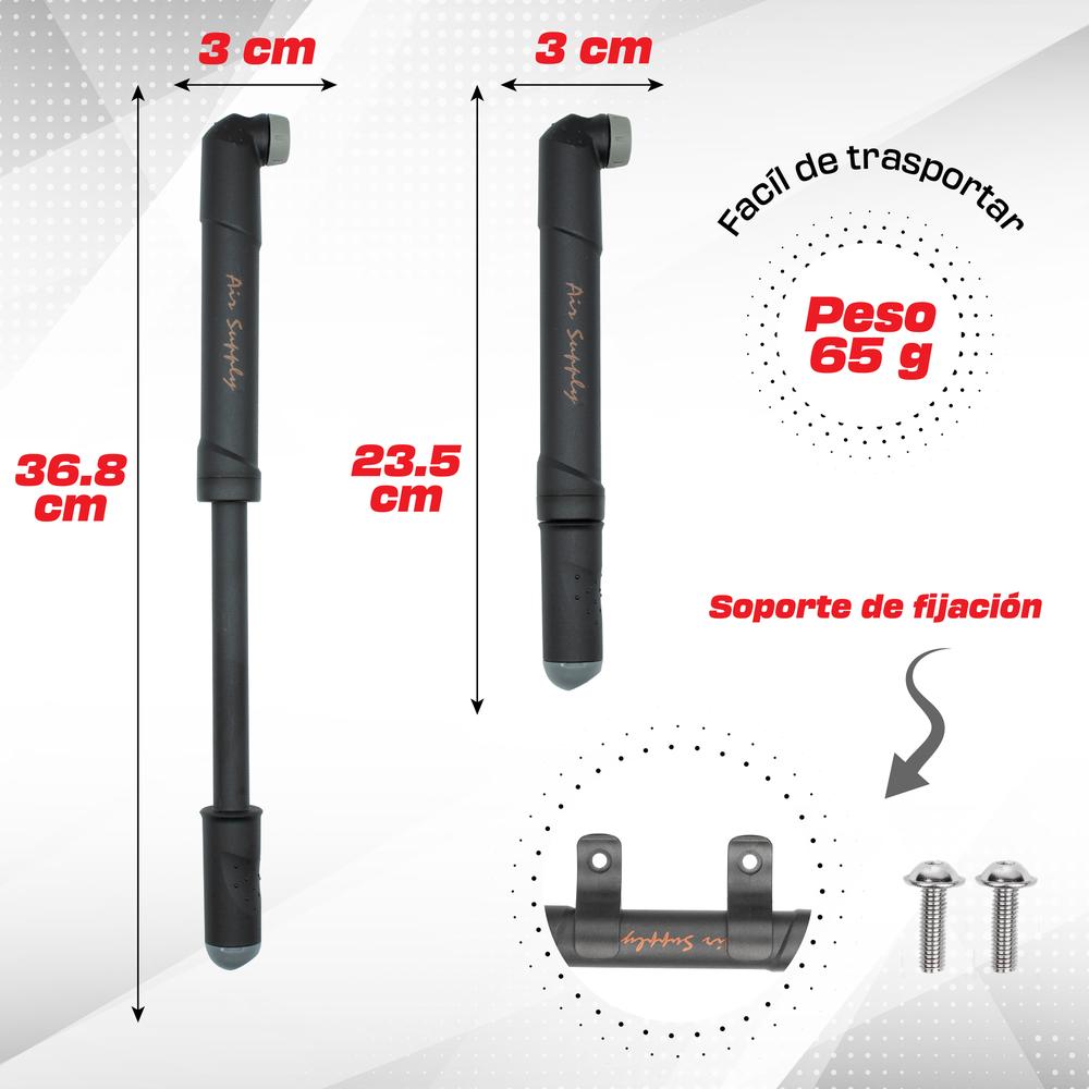 Foto 5 pulgar | Bomba Mini Giyo para Bicicleta 80psi