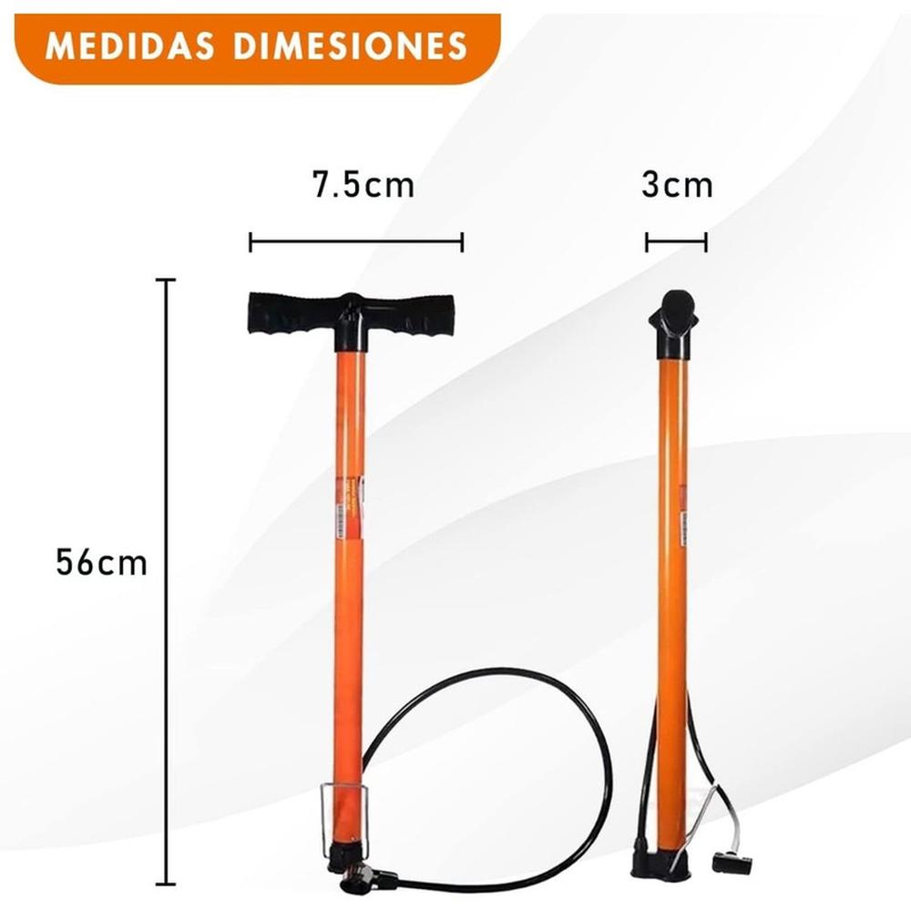 Foto 4 pulgar | Bombas Piso Fumetax Para Bicicleta 29.2mm 57cm Sw81480103
