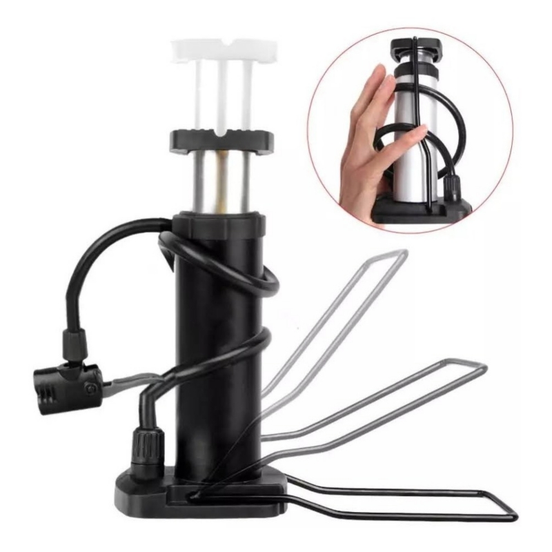 Foto 4 pulgar | Bomba Infladora Con Pie Para Bicicleta, Motocicleta Y Pelotas - Venta Internacional.