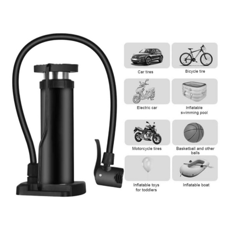 Foto 6 pulgar | Bomba Infladora Con Pie Para Bicicleta, Motocicleta Y Pelotas - Venta Internacional.