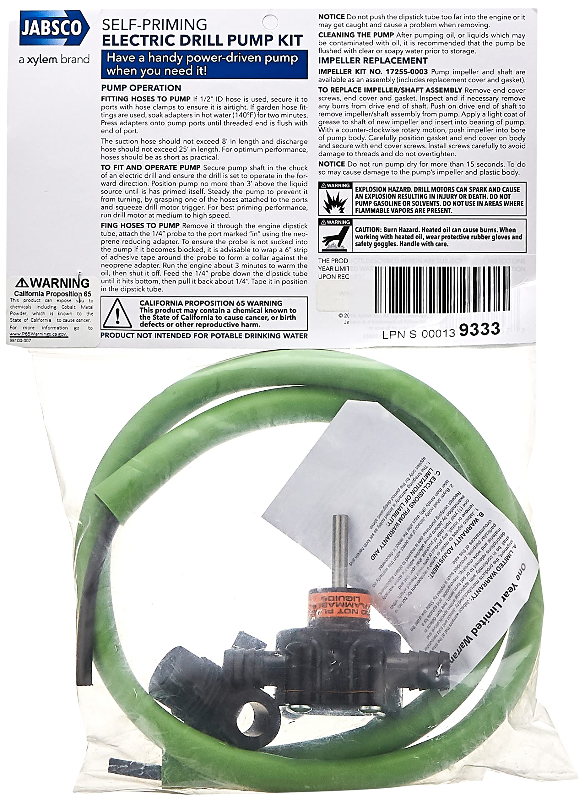 Foto 5 | Kit De Bomba De Perforación Jabsco 17215-0000 Para Navegación - Venta Internacional.