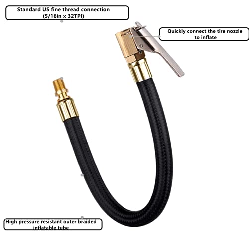 Foto 4 | Manguera De Inflado De Neumáticos Akozon Tubo De Extensión Para Inflador De Neumáticos - Venta Internacional.
