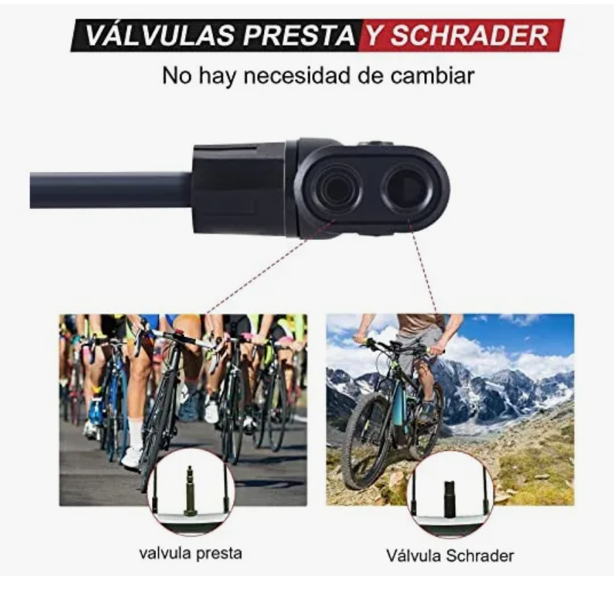 Foto 3 pulgar | Bomba De Alta Aire Xtellar Para Bici Y Moto Con Refuerzo Bomba