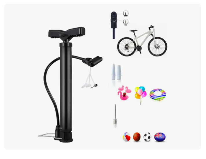 Foto 5 pulgar | 2pcs Bomba Para Bici Xtellar Y Inflar Balones Llantas C/ 3valvulas
