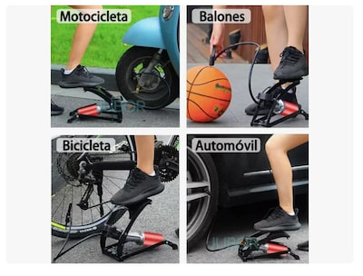 Foto 2 | Bomba De Aire Pedal Xtellar Para Inflar Llantas Bicicleta Moto