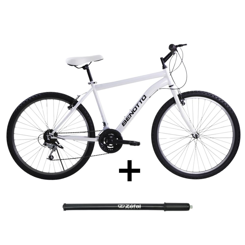 Foto 2 pulgar | Combo Bicicleta Benotto Pmo R26 H Blanco Con Bomba De Aire