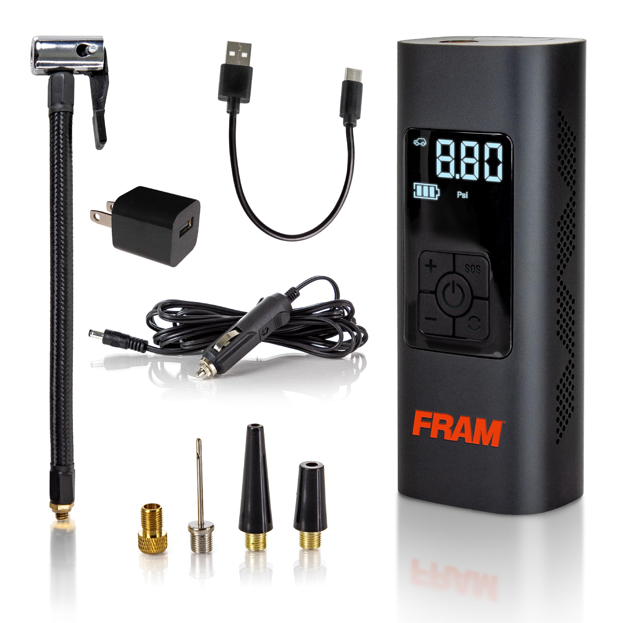 Foto 1 | Inflador Portátil De Neumáticos De Emergencia Fram Fek40002 150psi - Venta Internacional.