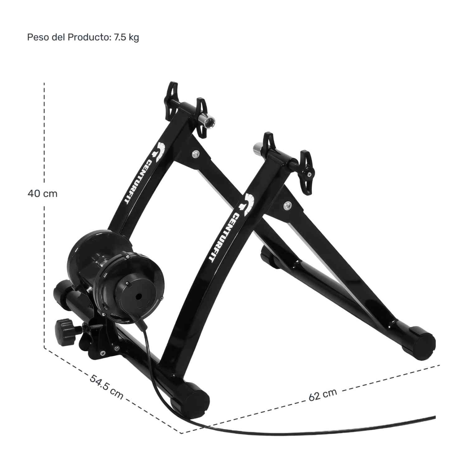 Foto 7 | Rodillo Centurfit Magnético Plegable Bicicleta Entrenamiento R24-R29